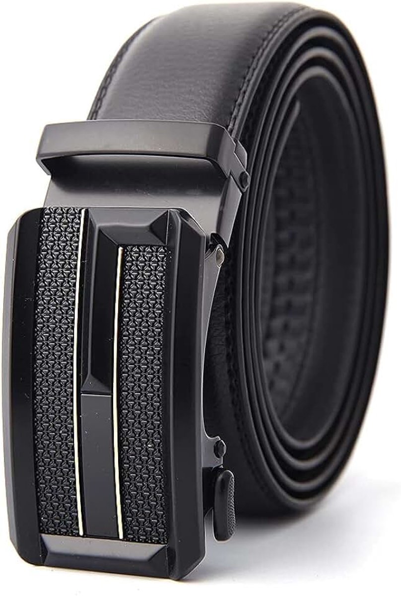 Riem Vaderdag, Valentijnsdag Gift/Auto Gesp Zakelijke Riem/Eerste Laag Lederen Ratchet Riem/Lengte 125 cm, A, 125×4cm