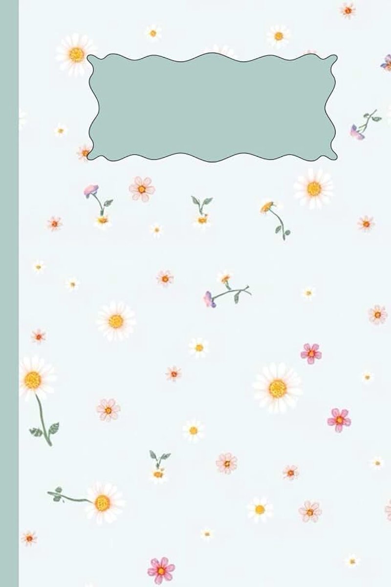 Powder Blue Floral Notebook | 6x9” | 120 Pages | Cute Aesthetic Lined Journal for Daily Use
