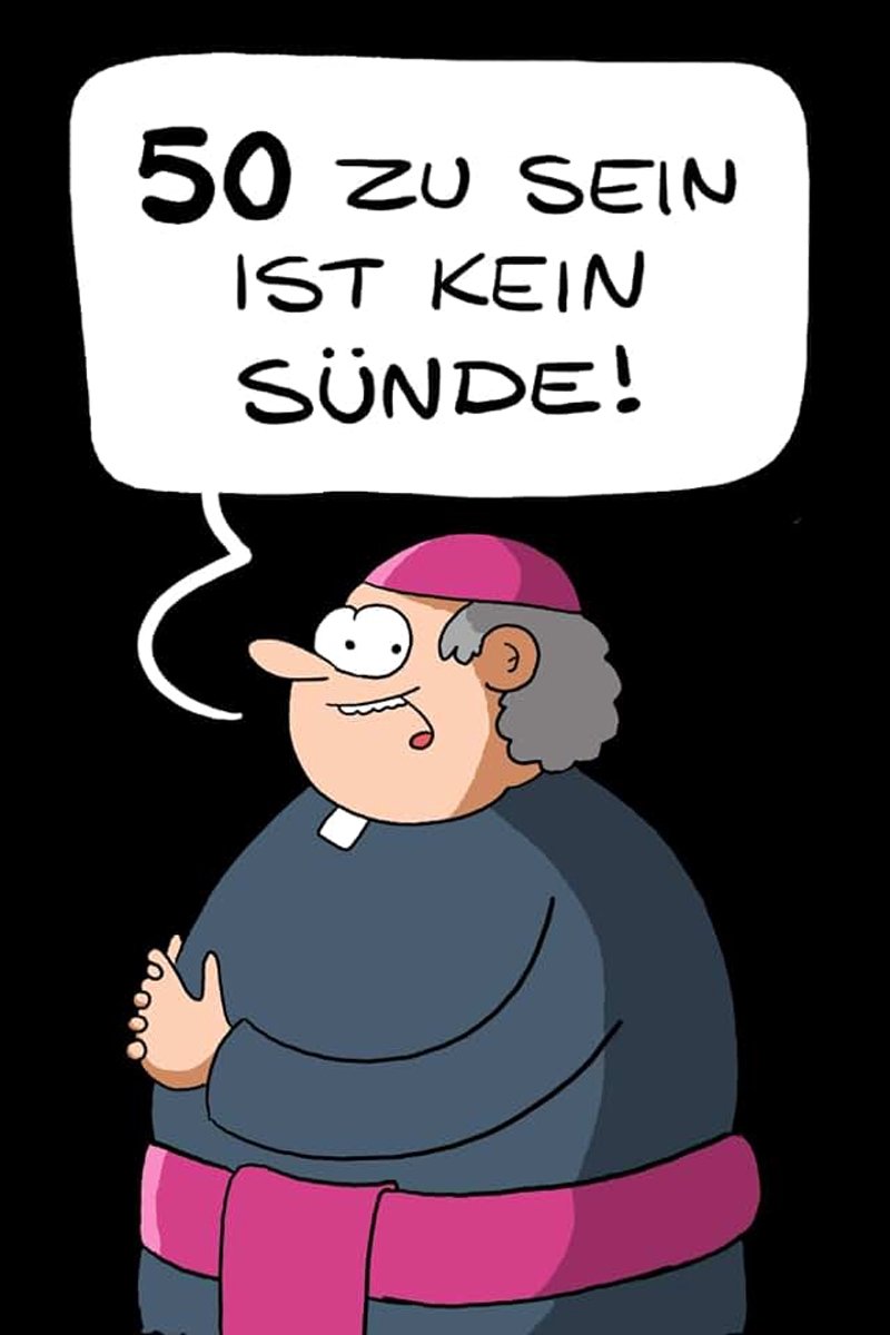 Geburtstag: 50 JAHRE SIND KEINE SÜNDE!: Lustiges liniertes Notizheft für Männer und Frauen |: Witzige Geschenkidee zum 50. Geburtstag | 100 Seiten, A5 Format, Softcover