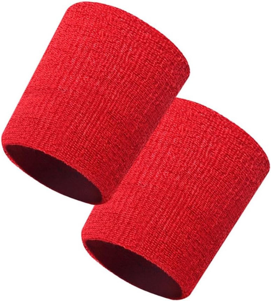 2 stuks elastische zweetbanden, pols, fitness, absorberende zweetband voor dames, heren en kinderen, ademende sportarmband voor hardlopen, tennis, voetbal, basketbal