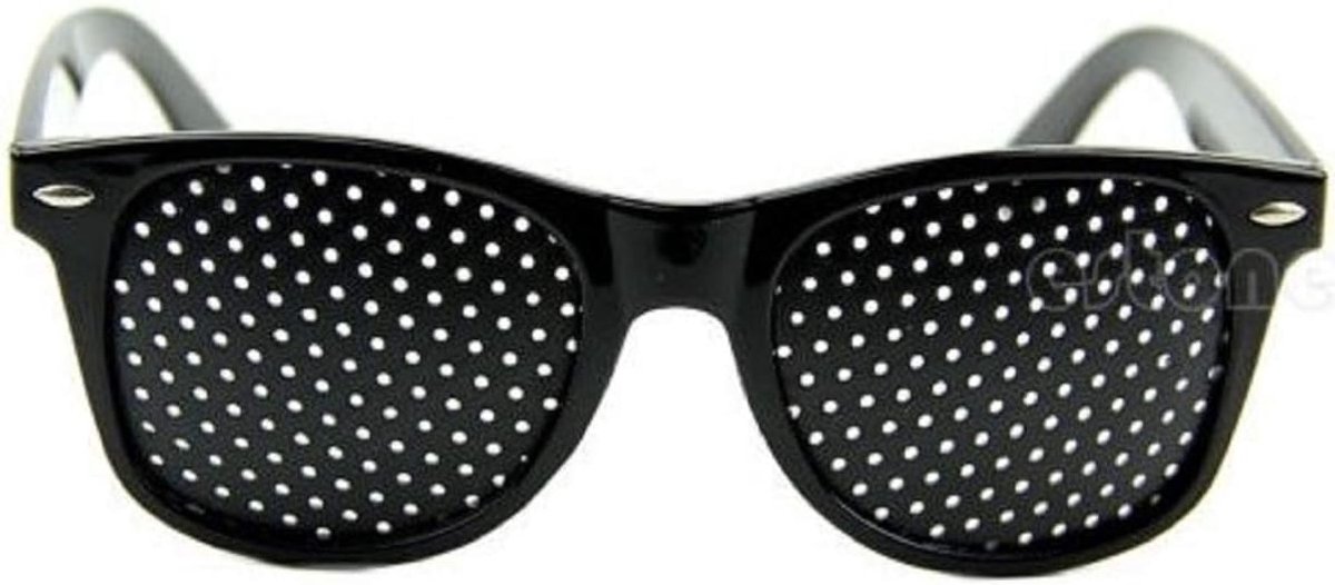 Anti Vermoeidheid Gezichtsvermogen Vision Verbeteren Pin Gaten Stenopeic Pinhole Bril Oogzorg Zonnebril