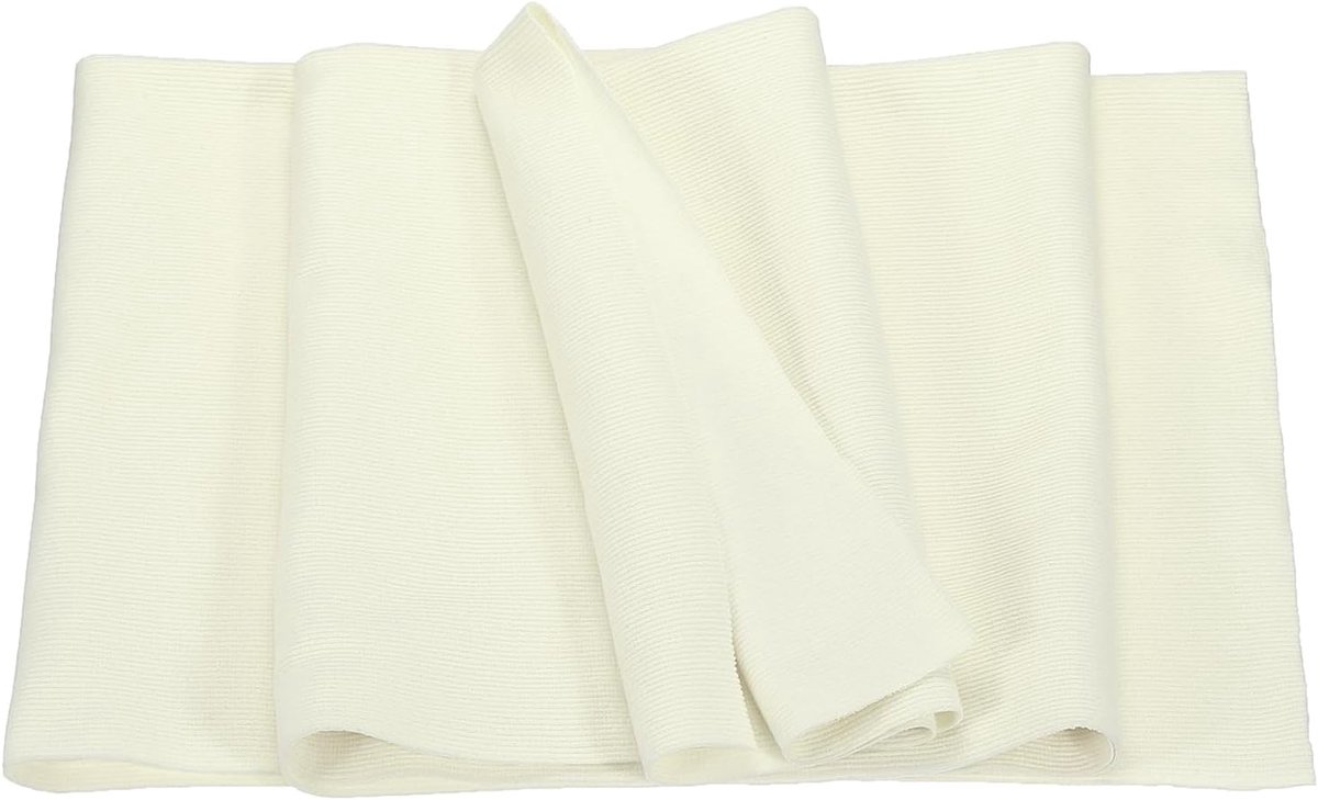 Elastische manchetten, geribbelde randen voor het naaien van katoenen stof, gebreide geribbelde stretchband, [voor manchetten, tailleband, kraag] - beige