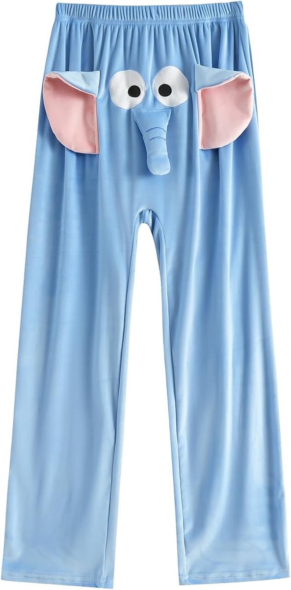 Pyjamabroek voor heren en Dames Grappige Comfortabele Pyjama Broek Elastische Lounge Bottoms Nachtkleding, Grappig Cadeau voor Unisex