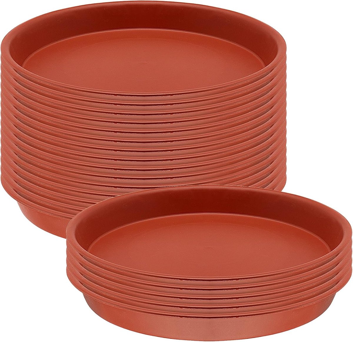 20 stuks 30 cm bloempotonderzetters, ronde plantenpot, schoteltje, kunststof bloemenonderzetters voor binnen en buiten, tuin