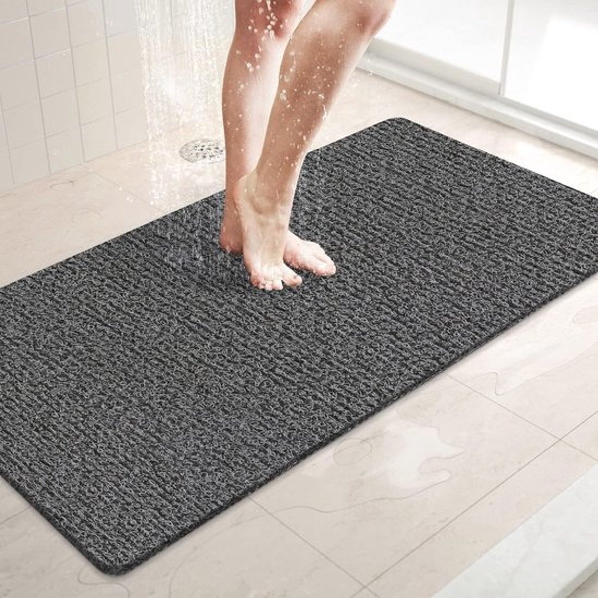 Antislip Douchemat 91,4 x 40,6 cm - Sneldrogende PVC Badmat voor Bad en Douche