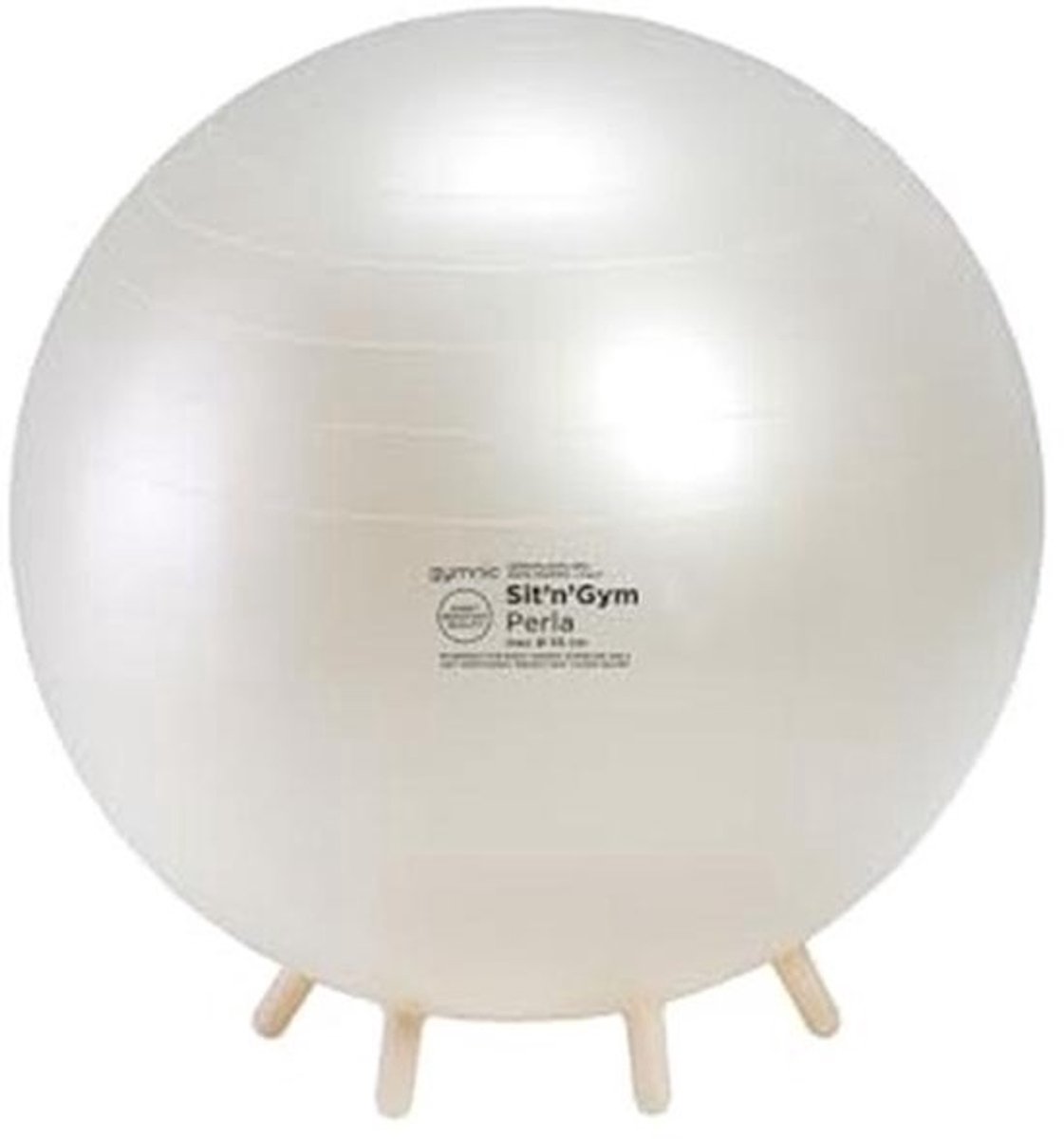Gymbal 55 cm - Parel Wit