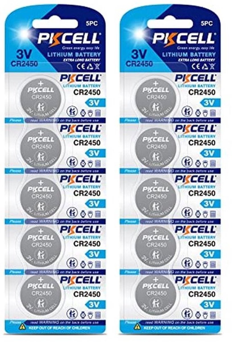 CR2450 Lithium Knopcel 3.0 V 600 mAh - 10 Stuks