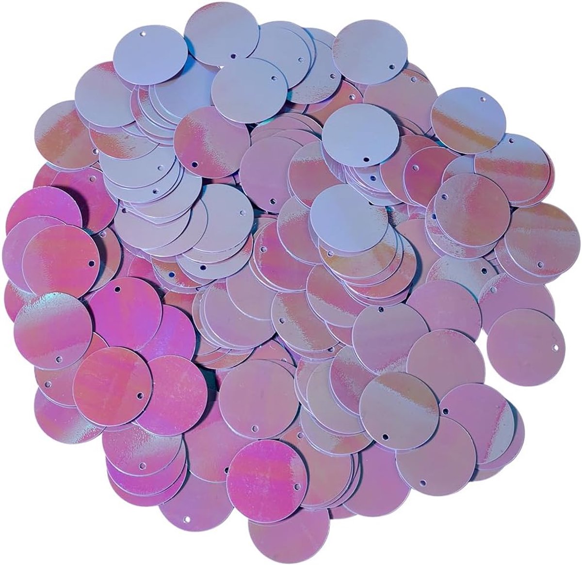Pailletten met gaatjes platte ronde plastic pailletten iriserende applicaties glitter losse pailletten bulk voor naaien, maken van oorbellen, kostuums, bo