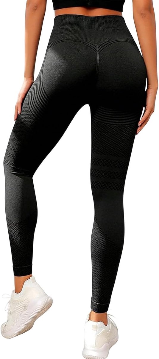 Sportlegging voor dames, yoga, anti-cellulitis, 3D-compressiebroek voor dames, hoge taille, push-up legging, lifting, shaping, sportbroek voor yoga, fitness, dagelijks gebruik