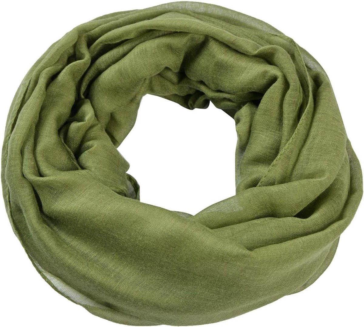 Sjaal, crinkle, halsdoek, effen kleur, 70 x 180 cm