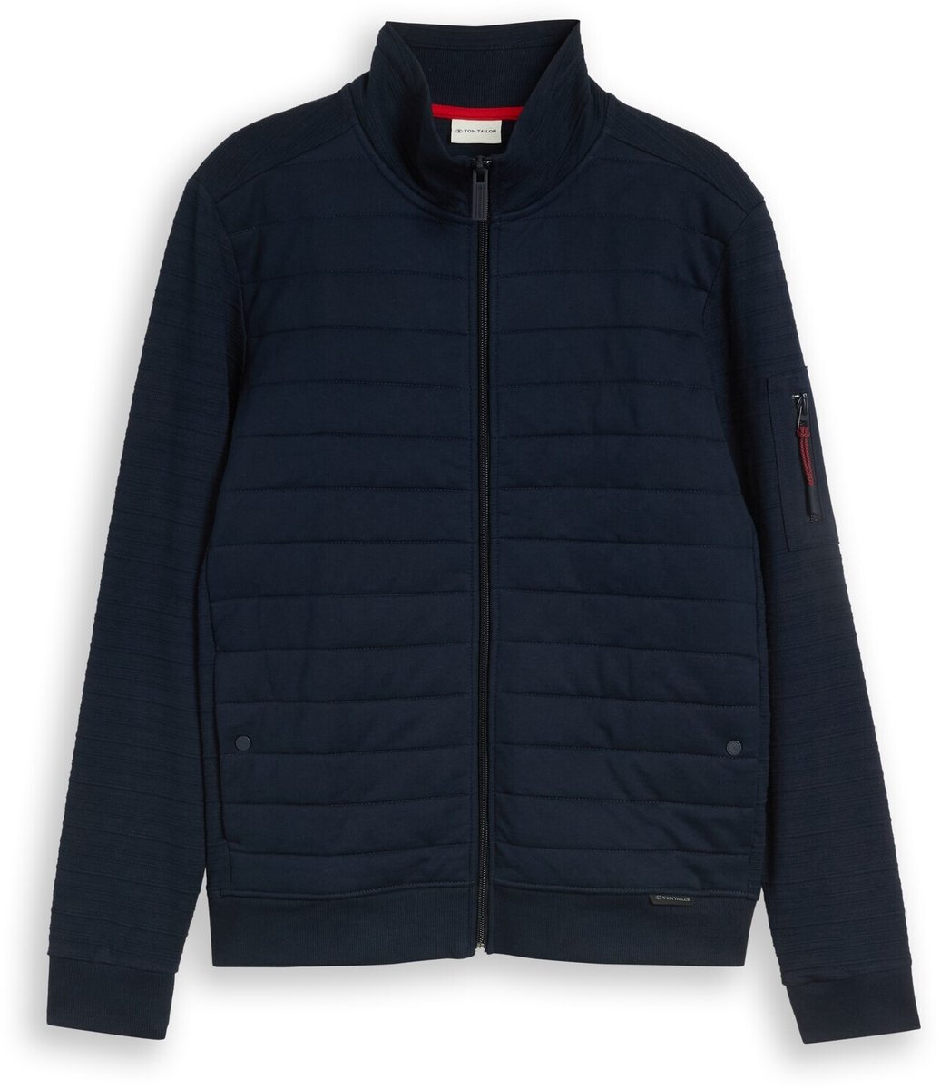 Tom Tailor - Sweatjack van katoen - Maat XXL - sky captain blue