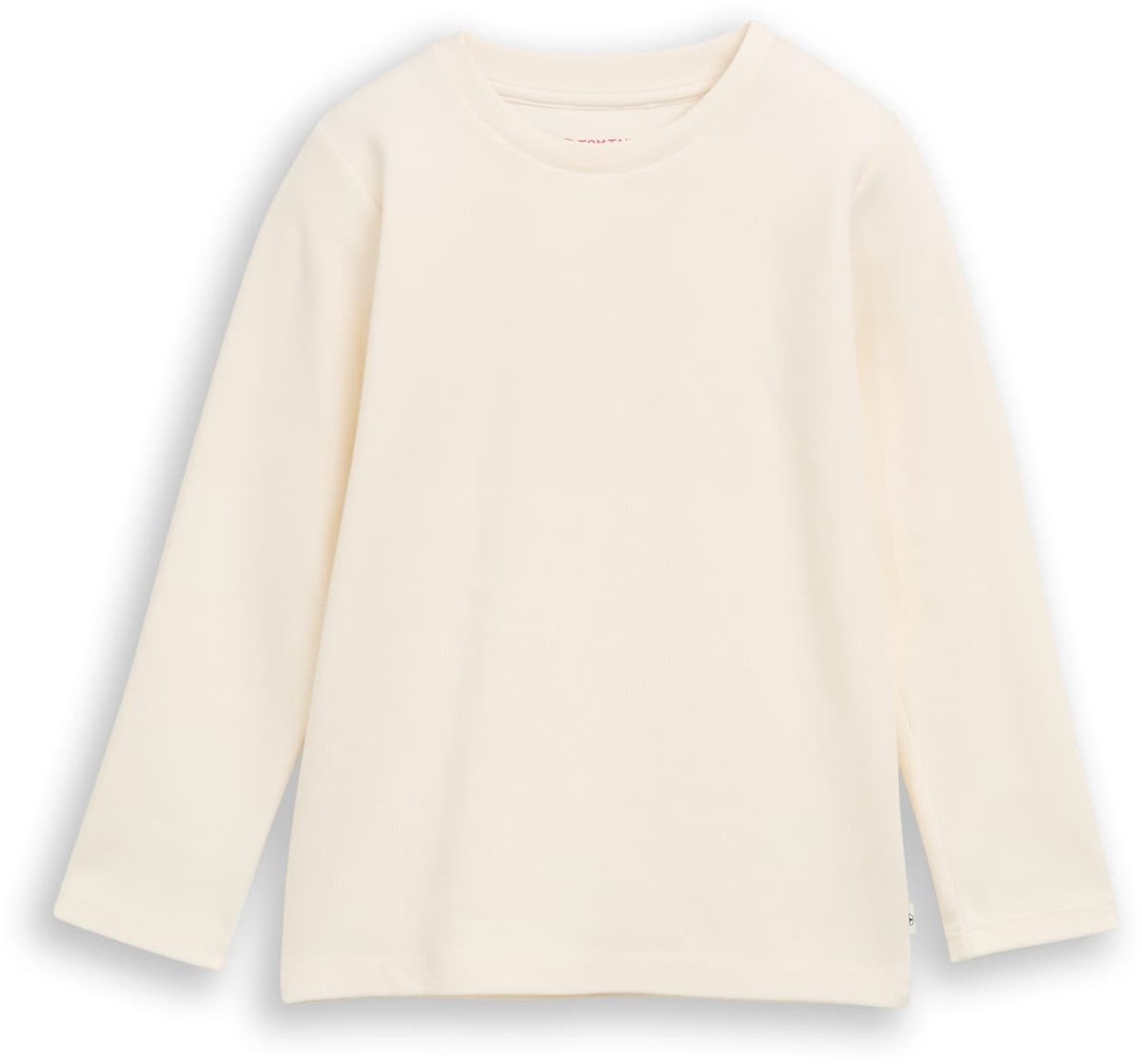 Tom Tailor - T-shirt met lange mouwen en ronde hals - Maat 128/134 - Wool White