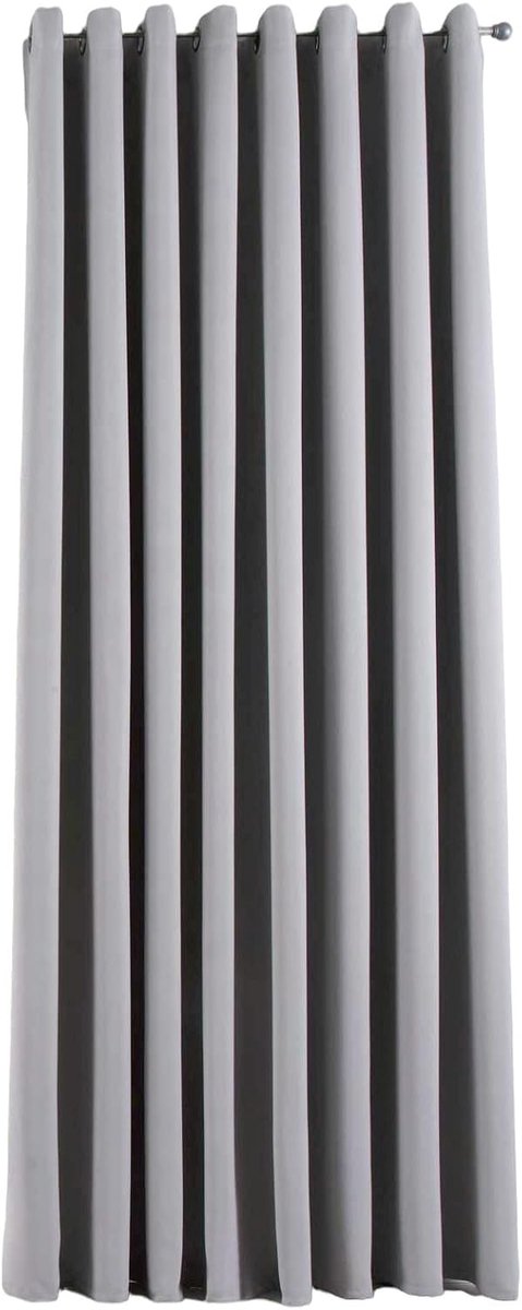 Ondoorzichtig »Newyork« grijs H x B 245 x 295 cm 1-pack thermo-gordijn verduisteringsgordijn blackout oogjes geluidsisolerend Öko-Tex UV-bescherming vouwhouder 201920600