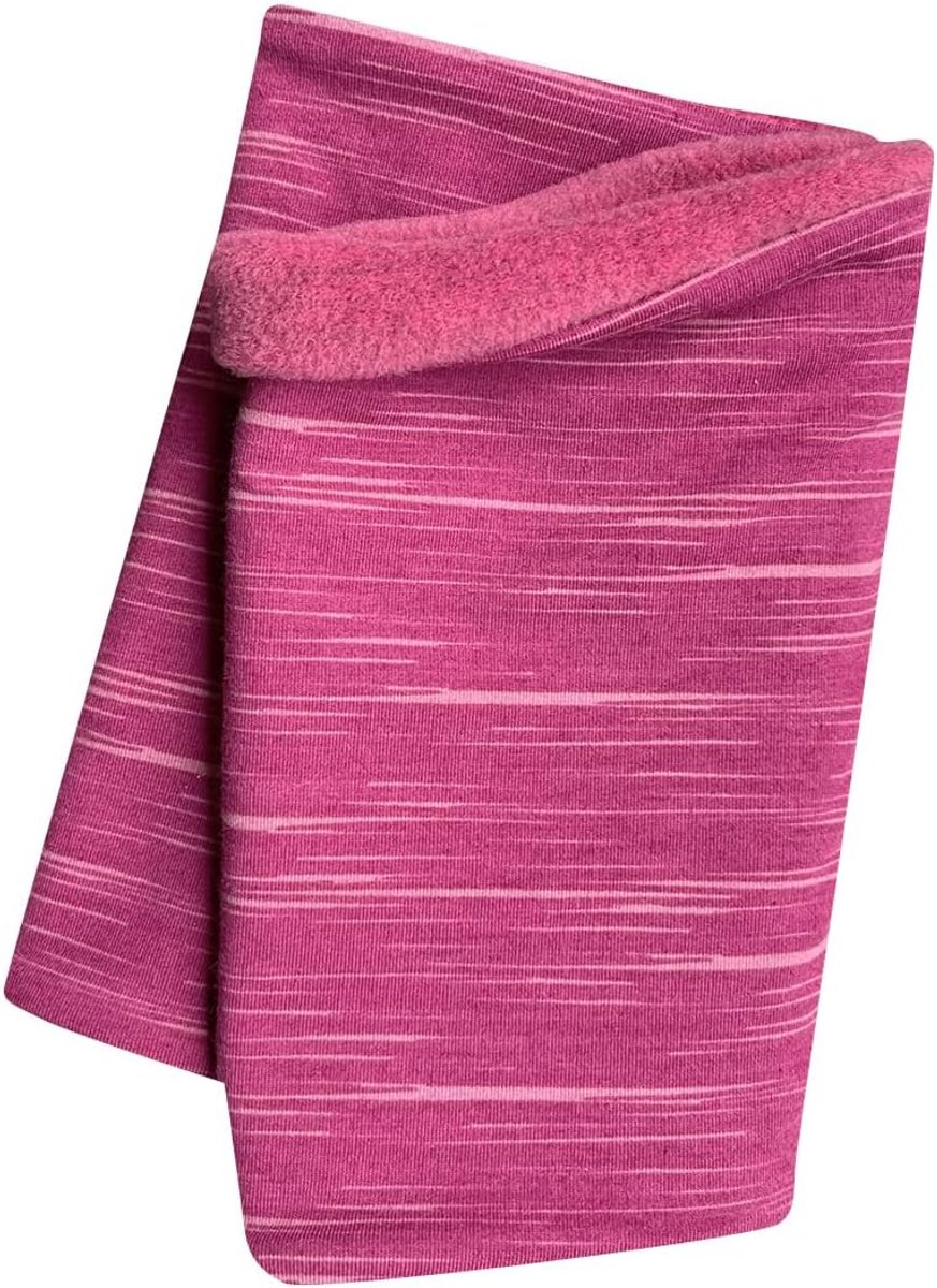 Warme Meisjes Lines Sluipschaal/halsdoek Bessen/Roze Binnen Fleece 20199003