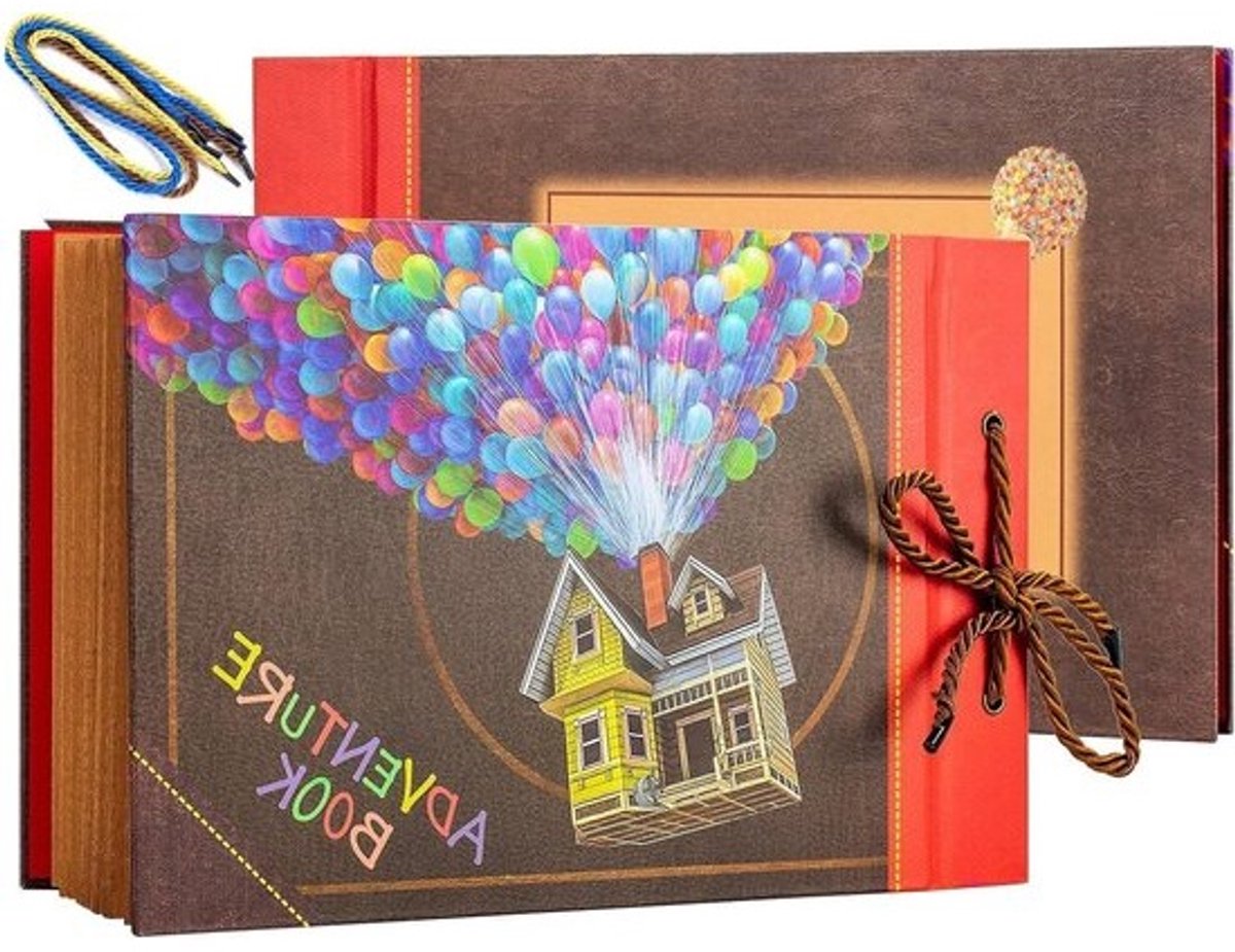 Avontuurlijk fotoalbum voor scrapbooking, 40 pagina's, vintage doe-het-zelf-fotoalbum, ideaal voor bruiloften, verjaardagen en als cadeau