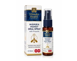 Manukahoning MGO 400+ - Mondspray - Manuka Health - 20ml - Propolis Manuka - Manuka Spray - Propolis keelspray