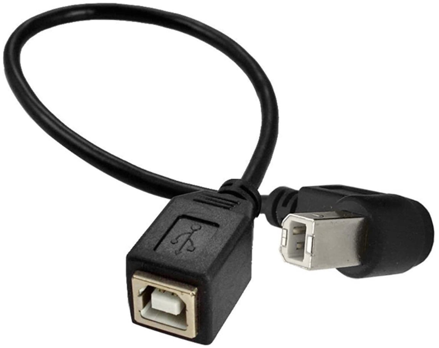 USB 2.0 B-bus naar type B-stekker - kort - 90 graden - perfect voor mobiele HDD-scanner-printer - m-winkel