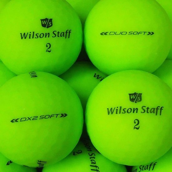 24 Golfballen - Premium Selection - Matte groene afwerking - Gebruikte golfballen — afbeelding 2