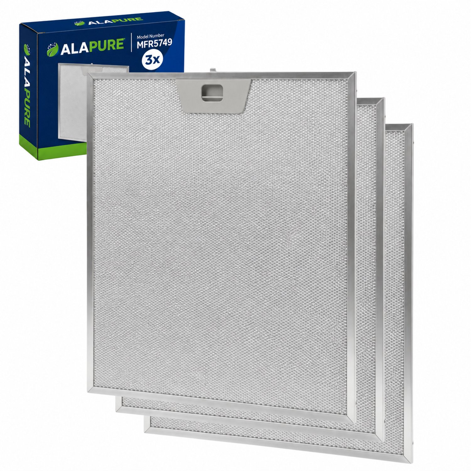3x Metaalfilter voor Balay 12005749 350x280x8mm