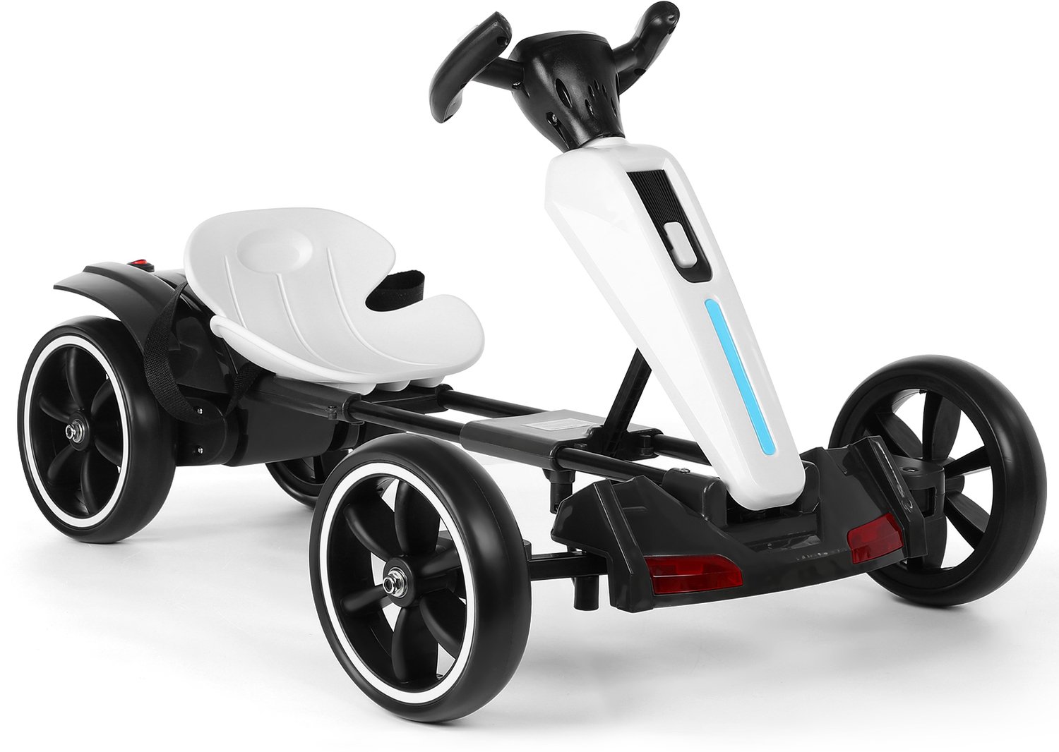 Elektrische Kinderkart 12V – Opvouwbare Offroad Gokart met Afstandsbediening, Dubbele Motor, Muziek & LED – Voor Kinderen van 3-8 Jaar (Max. 50 kg) – Incl. Oplader