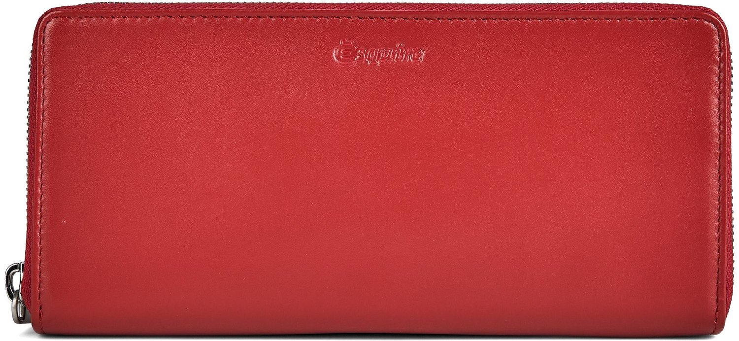 Esquire Silk Portemonnee Leder 19 cm - Dames - Horizontaal - rot