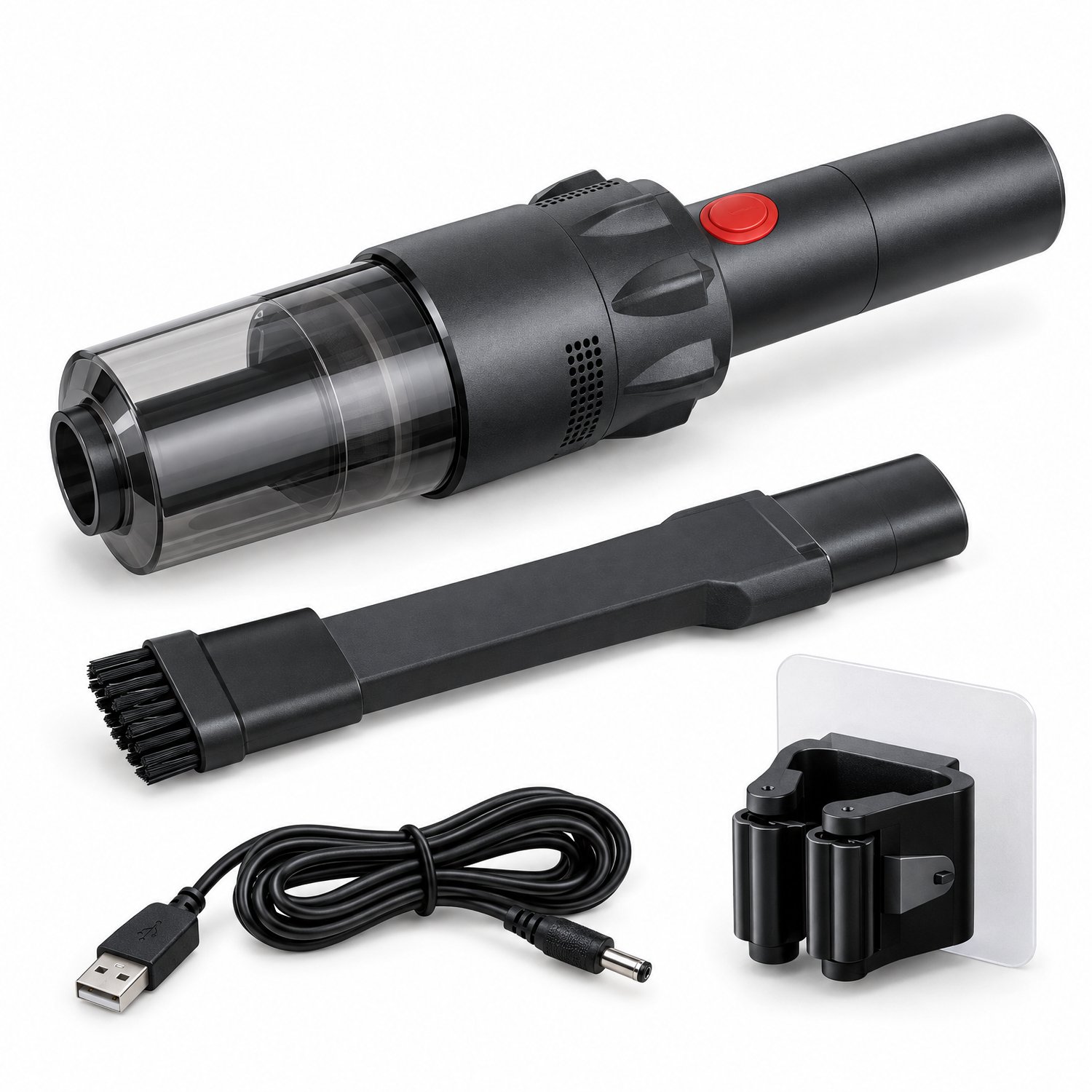 Cheqo Kruimeldief - Handstofzuiger - Draadloos - Kruimelzuiger - Snoerloos - Autostofzuiger - Auto Stofzuiger - Cycloon - Zakloos - Mini Stofzuiger - USB Oplaadbaar - met Opzetstukken - Kierenzuiger - Compact - voor Auto en Huis - Draagbaar