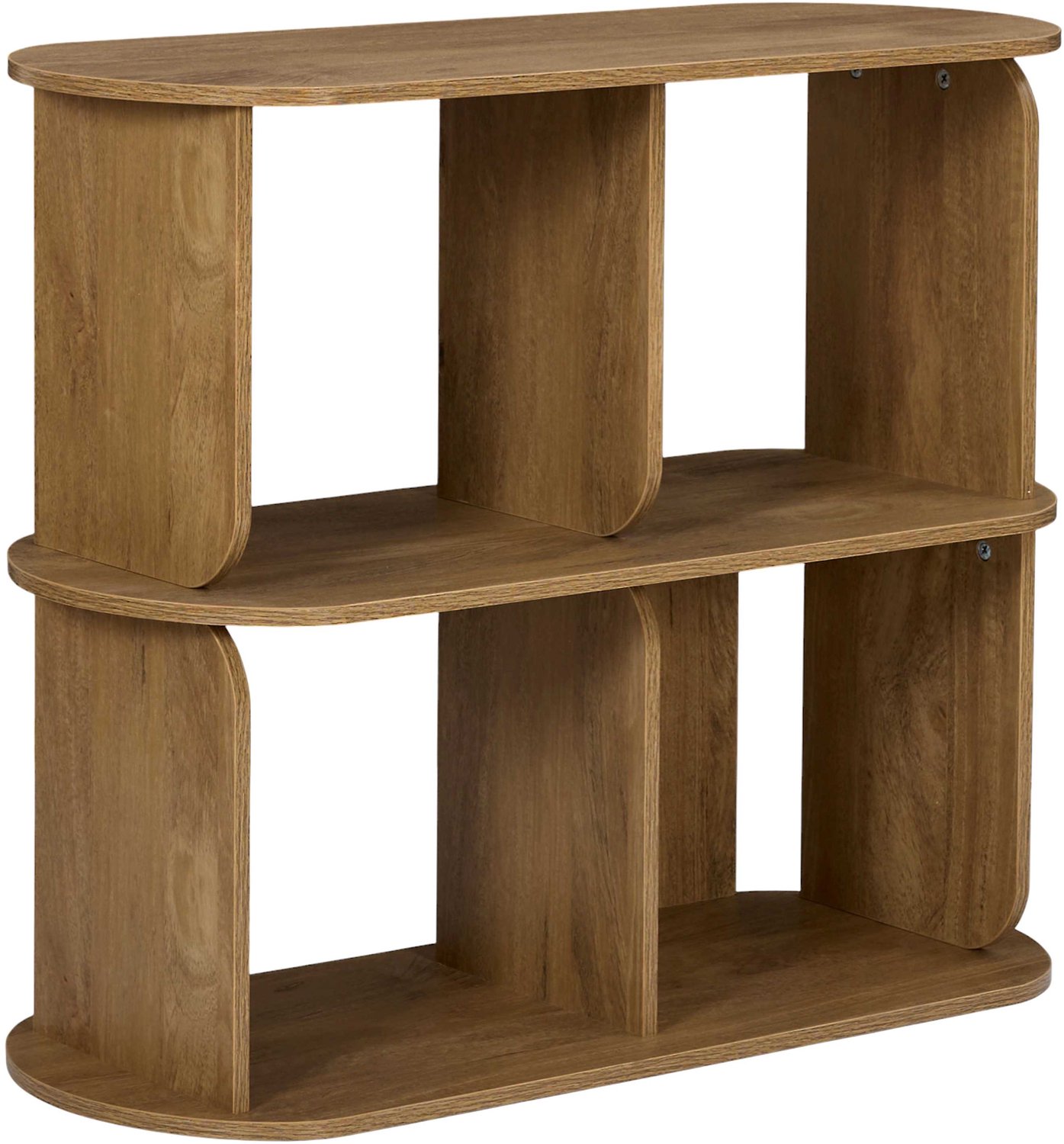 MISOU Vakkenkast - Opbergkast - Speelgoedkast - 4 Vakken - Klein - Zonder Deuren - Hout - Bruin - HERITAGE