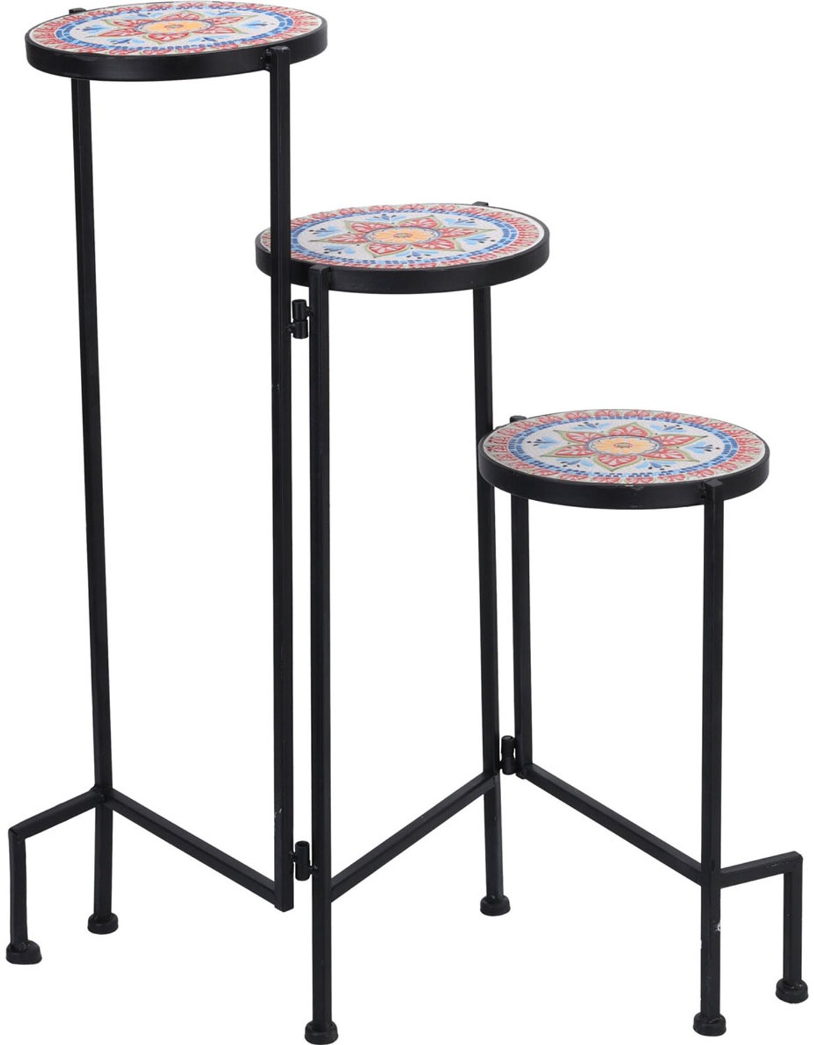Ambiance - Plantenstandaard MOZAIK, 3 niveaus, 68 cm