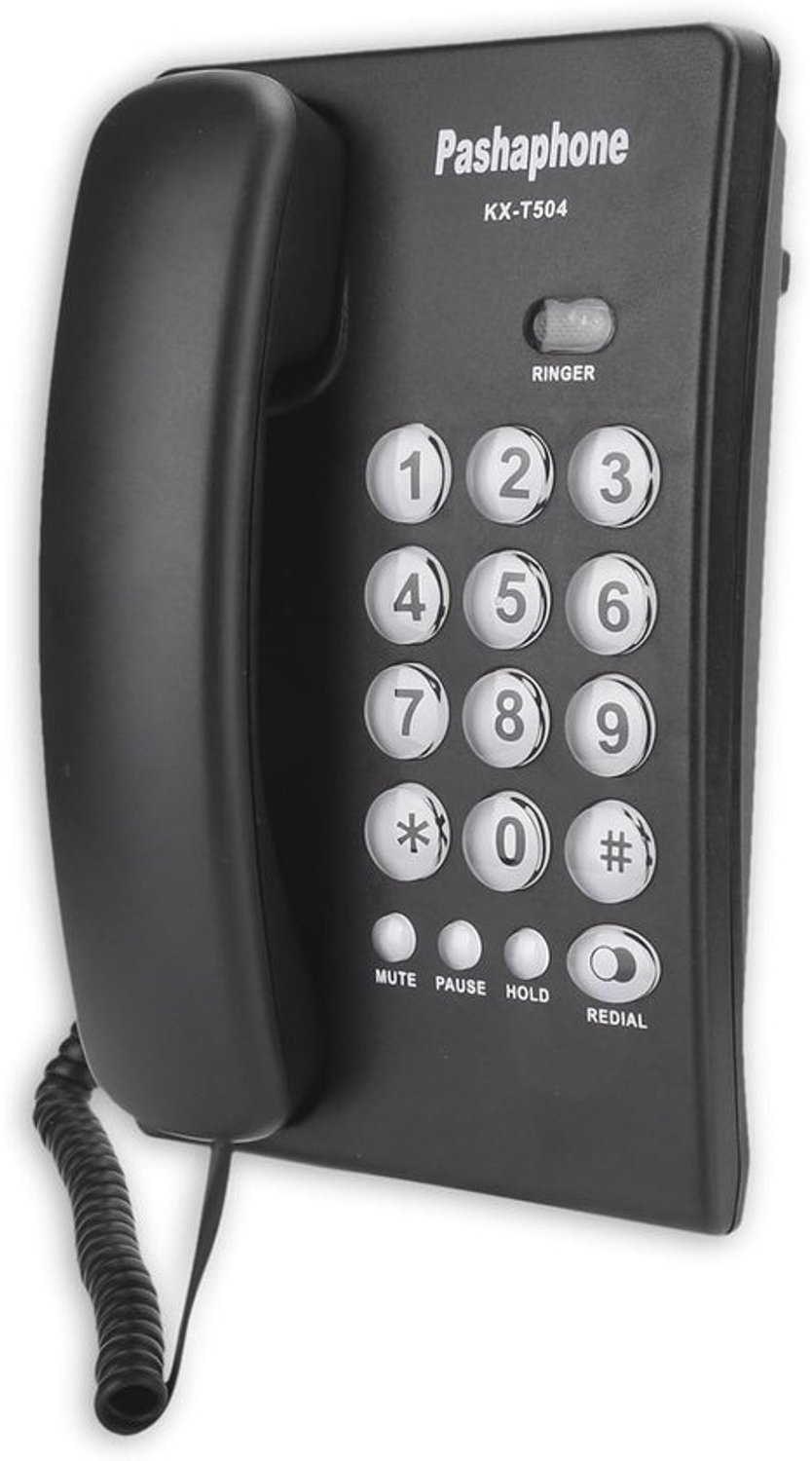 Universele analoge vaste telefoon - Voor thuis en kantoor, met mute en herhaling van laatste nummer