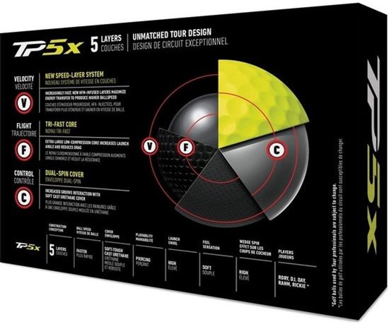 TP5x golfballen - Tourprestatie - Set van 12 - Geel — afbeelding 2