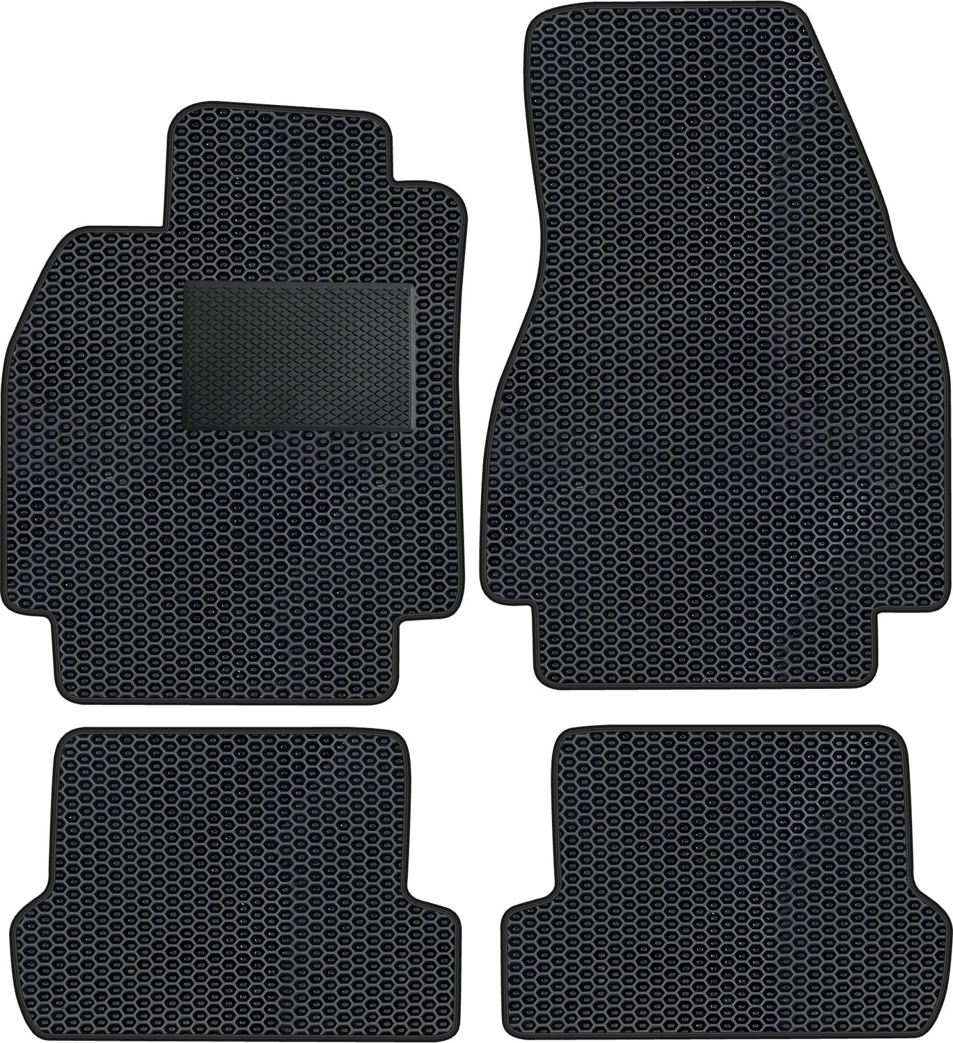 RE010 EVA Serie - Auto Vloermatten Set - Geschikt voor Renault Megane II CC - Jaar 2004-2010 - Met Versterking