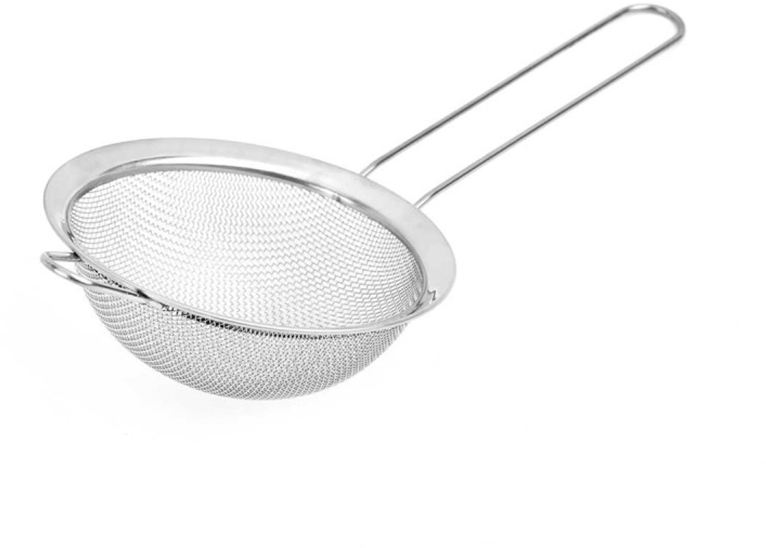 Kinvara - Zeef RVS - Fijnmazige Bolzeef en Keukenzeef - 10 cm - Met Handgreep en Steunbeugel