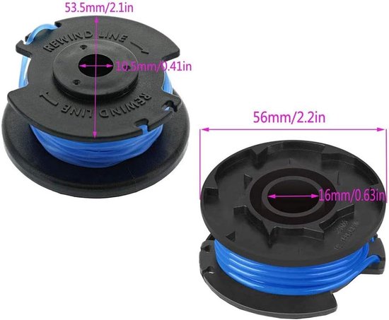 12 Stuks Vervangende Spoel Draad voor Draadmaaiers, 0.07 Inch, Geschikt voor Ryobi One+ 18V, 24V en 40V, Auto Feed, Tuingereedschap, Grasmaaier Accessoires — afbeelding 3