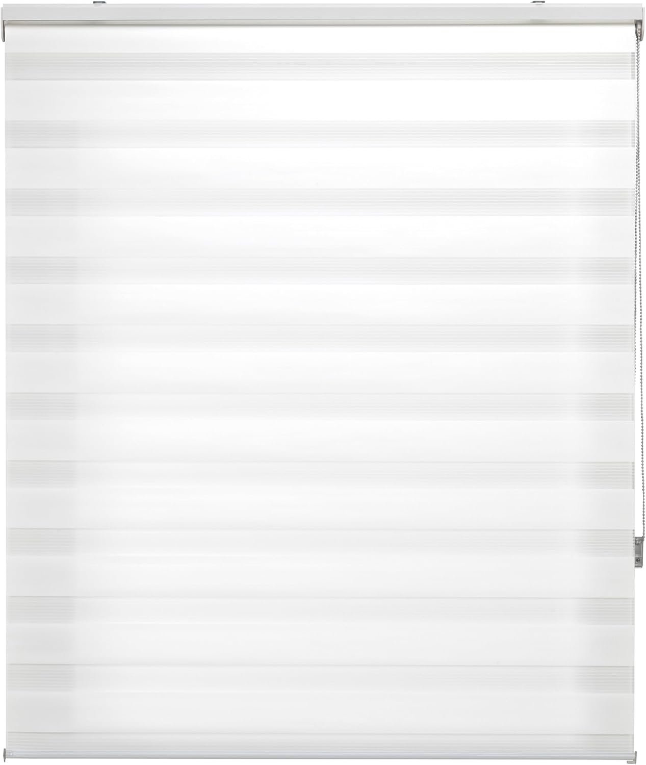 Rolgordijn 140 x 250 cm - wit - elegant design - privacy en daglicht - Vemera