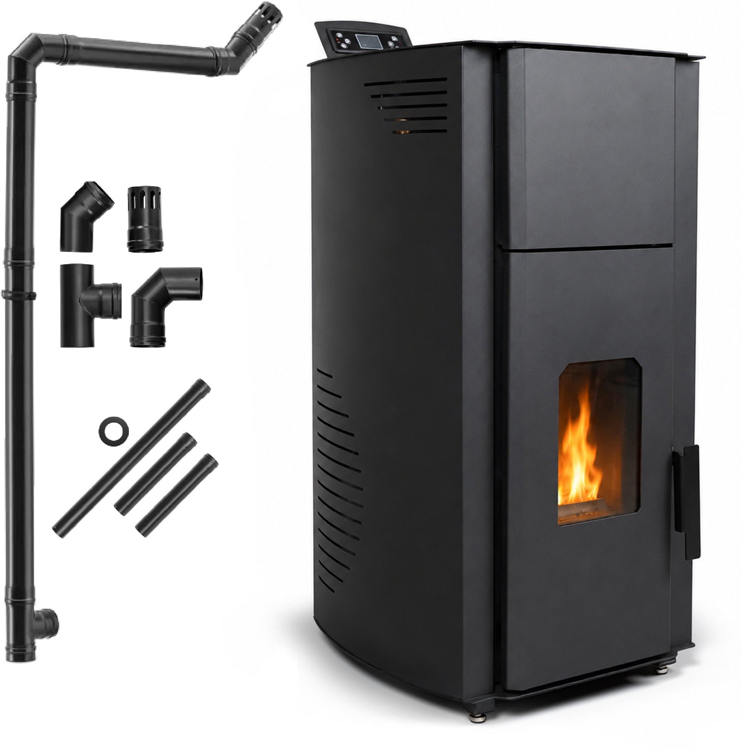 THUNDER Yoren Pelletkachel 22,2 kW - CV Watermantel - WiFi - 240 m² Kopiuj tytuł