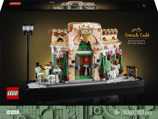 LEGO Icons - Frans café Constructiespeelgoed thumbnail 2