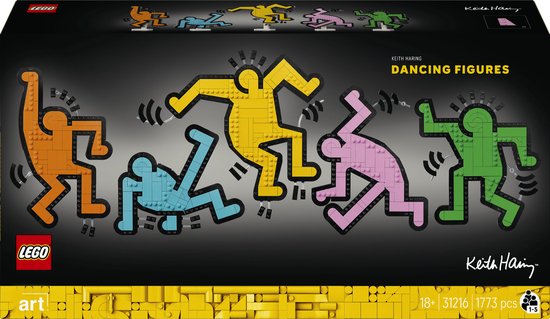 LEGO Art Keith Haring – Dansende Figuren Decoratie Bouwpakket voor Volwassenen 31216
