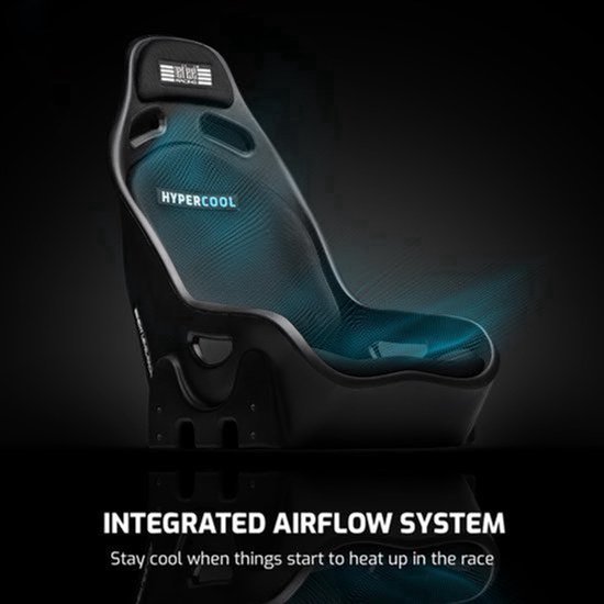 Sim Racing Stoel Ventilated - Actief Koelsysteem Met Dubbele Ventilator - 15,69 kg - LLDPE Kuipstoel - Ergonomisch Voor Taille Tot 42 Inch — afbeelding 3