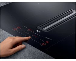 AEG IDK84453IB Zwart Ingebouwd 80 cm Inductiekookplaat zones 4 zone(s) Inbouw afzuigkap