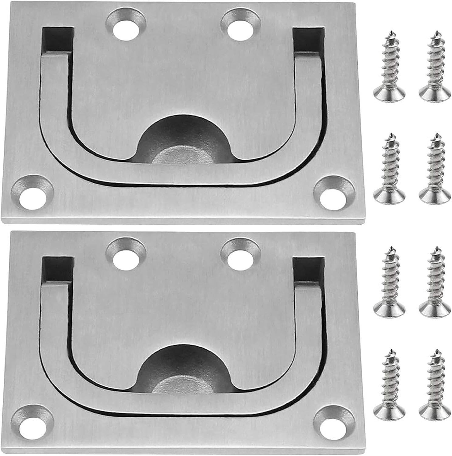 RVS Marine Handgrepen voor Boot Flush Hatches - 2 Stuks, Duurzaam en Corrosiebestendig