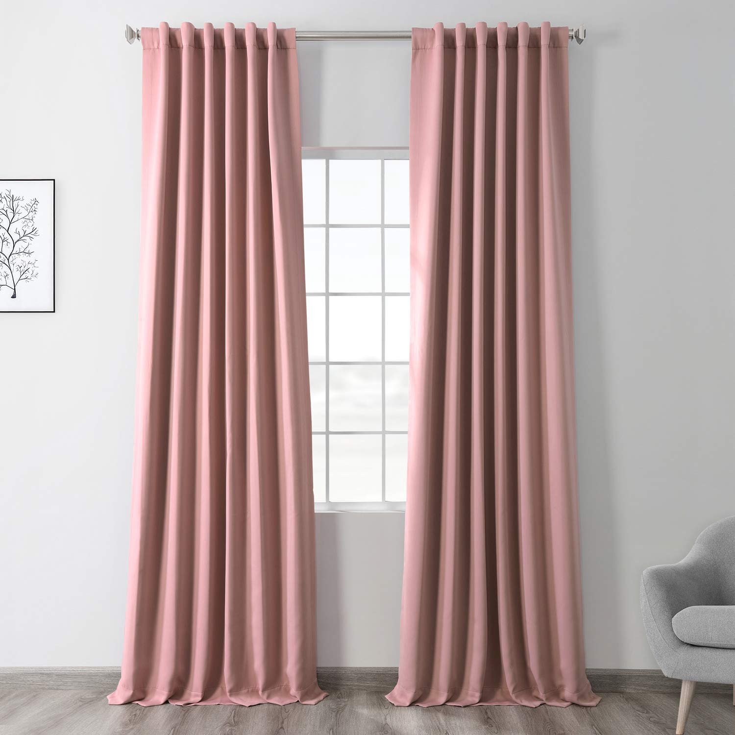 Verduisterend Gordijn - 1 Paneel - Raamdecoratie - Polyester-mix - Fresco Blush - 127 x 213 cm