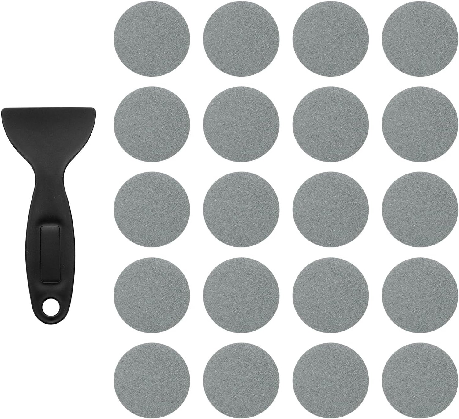 Antislip stickers voor badkuip 80 mm - marmer - 20 stuks met schraper - voorkomt uitglijden - m-winkel