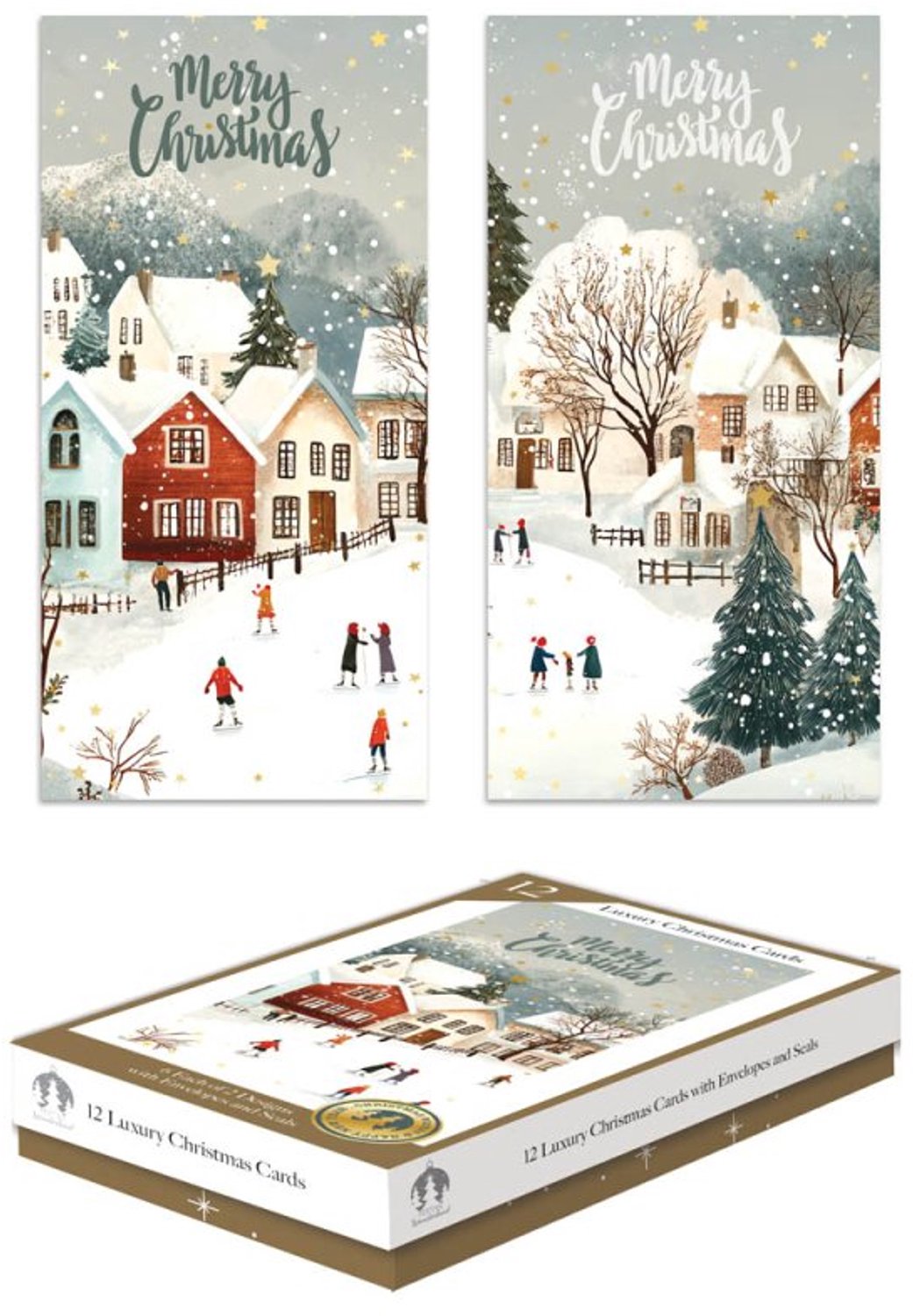 12 Luxe Kerstkaarten Smal Village