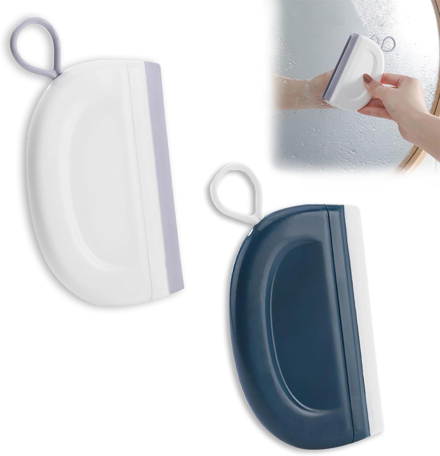 Douche Squeegee Set van 2 - Mini Raamwisser voor Glas en Auto