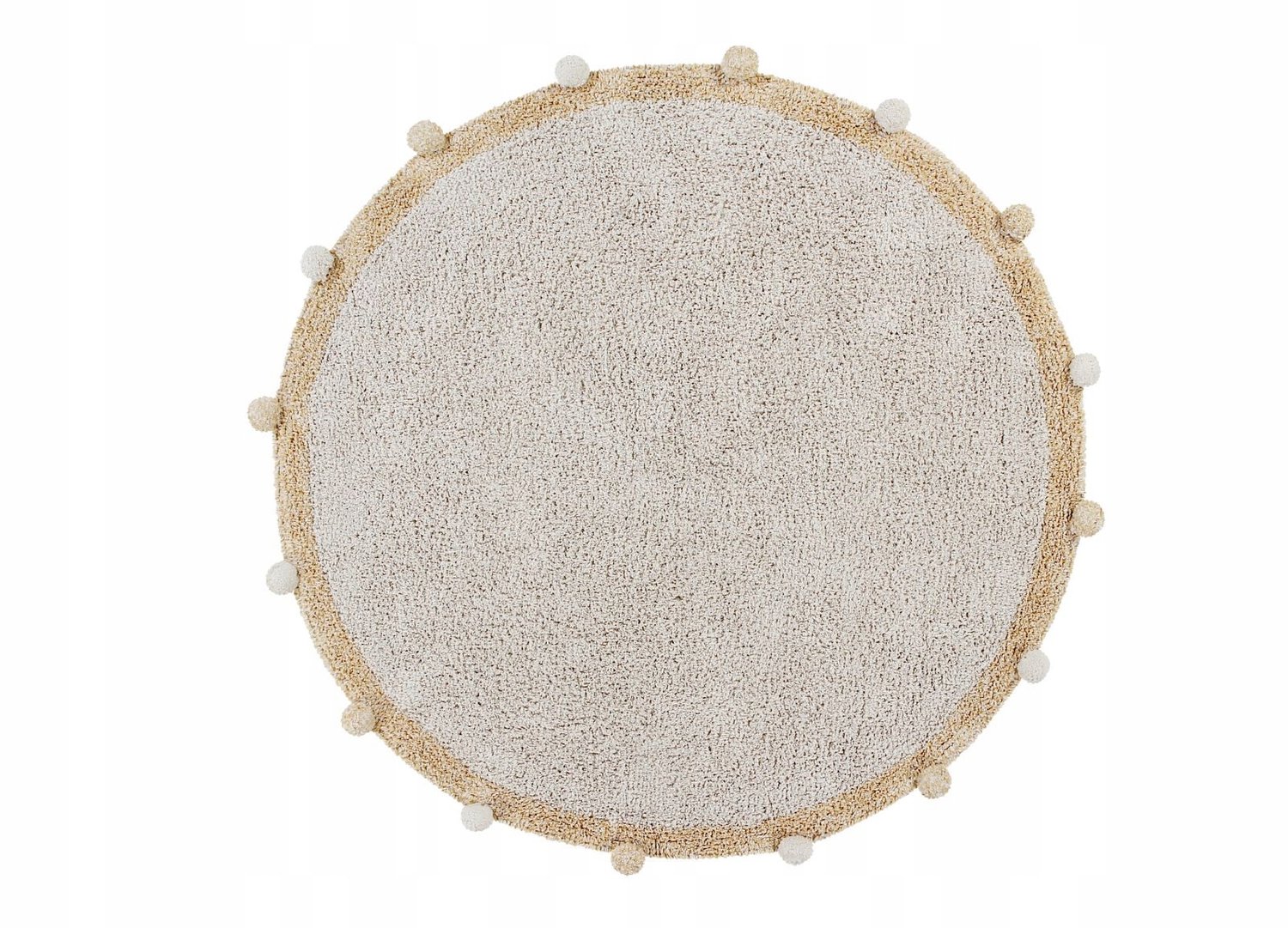Lorena Canals - Kinderspeelkleed - Bubbly Natural - honey - Ø 120 cm