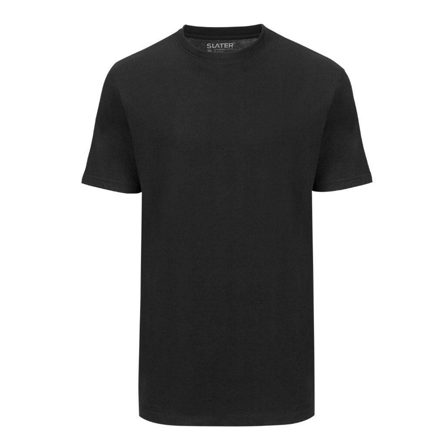 Slater T-shirt zwart - Basic Extra lang Maat 4XL