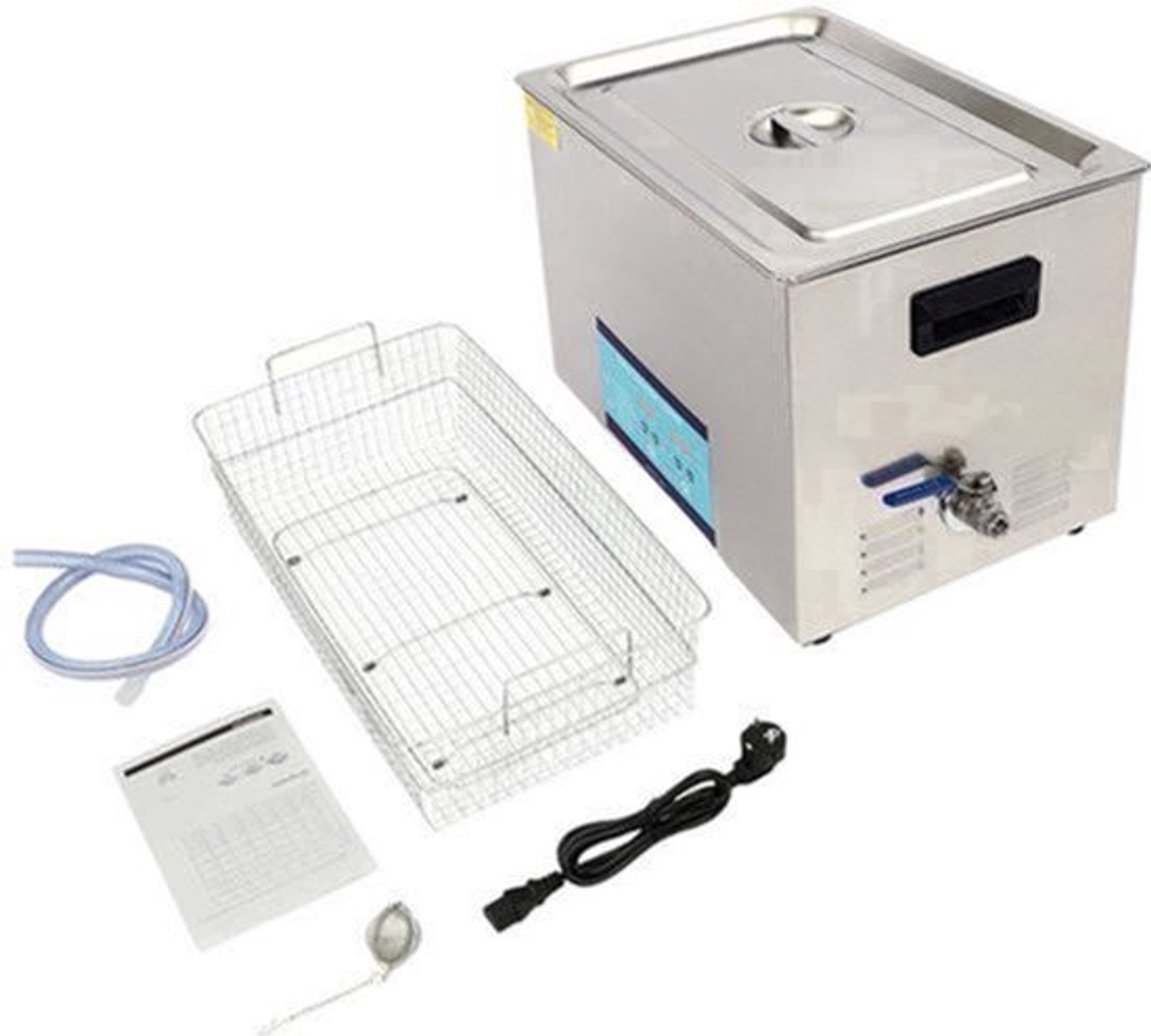 Ultrasoonreiniger – Ultrasoon Reinigingsapparaat – Ultrasoon Wasbakje – Ultrasone Schoonmaker – RVS Tank 30 Liter – 28/40 kHz Frequencies