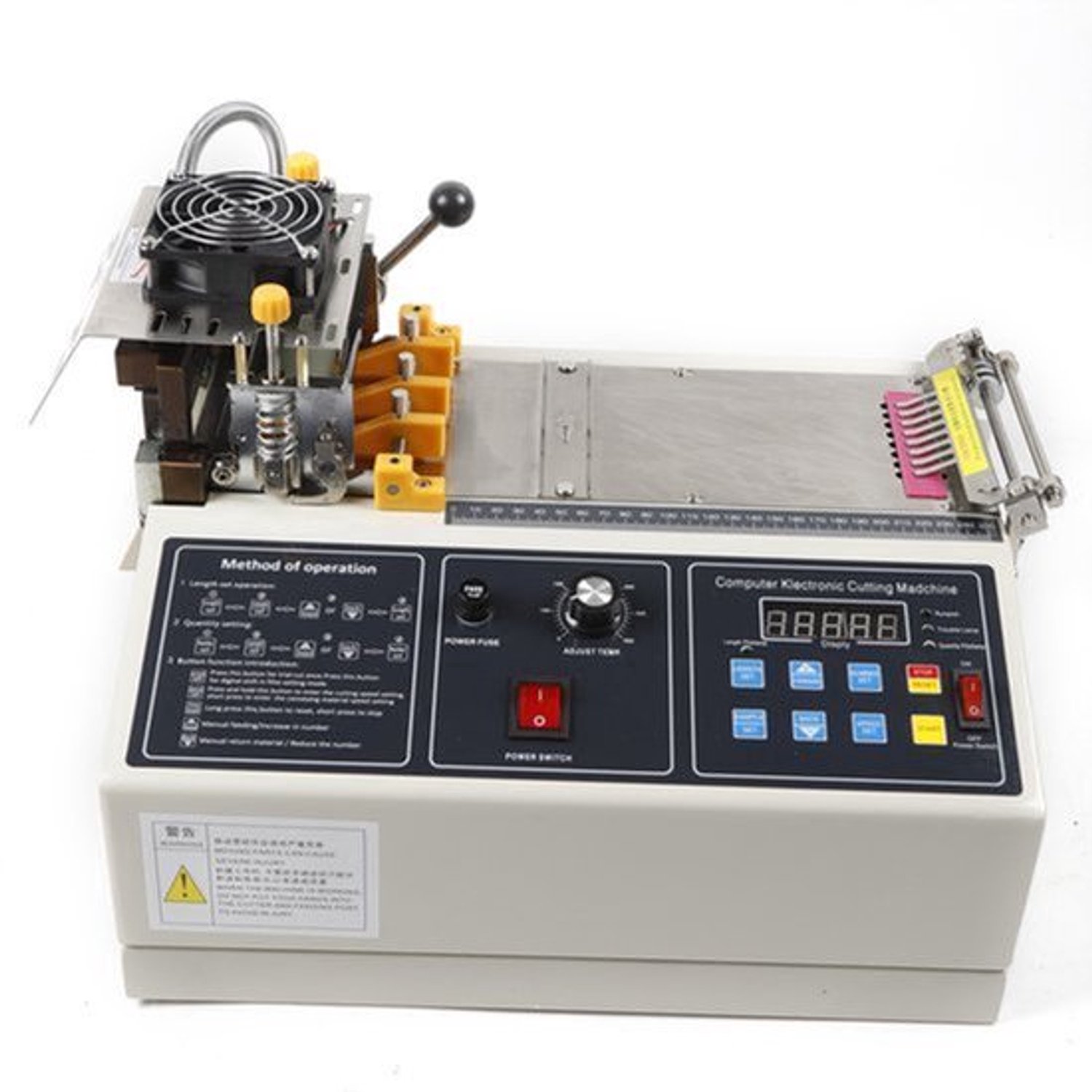 Tape Snijmachine Automatisch - 220V EU Maat M - 280W Vermogen - Stalen Behuizing - Voor Leer En Nylon Band