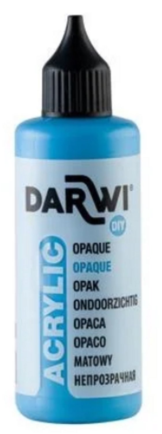 Darwi opaque acrylverf blauw 215 - 80 ml