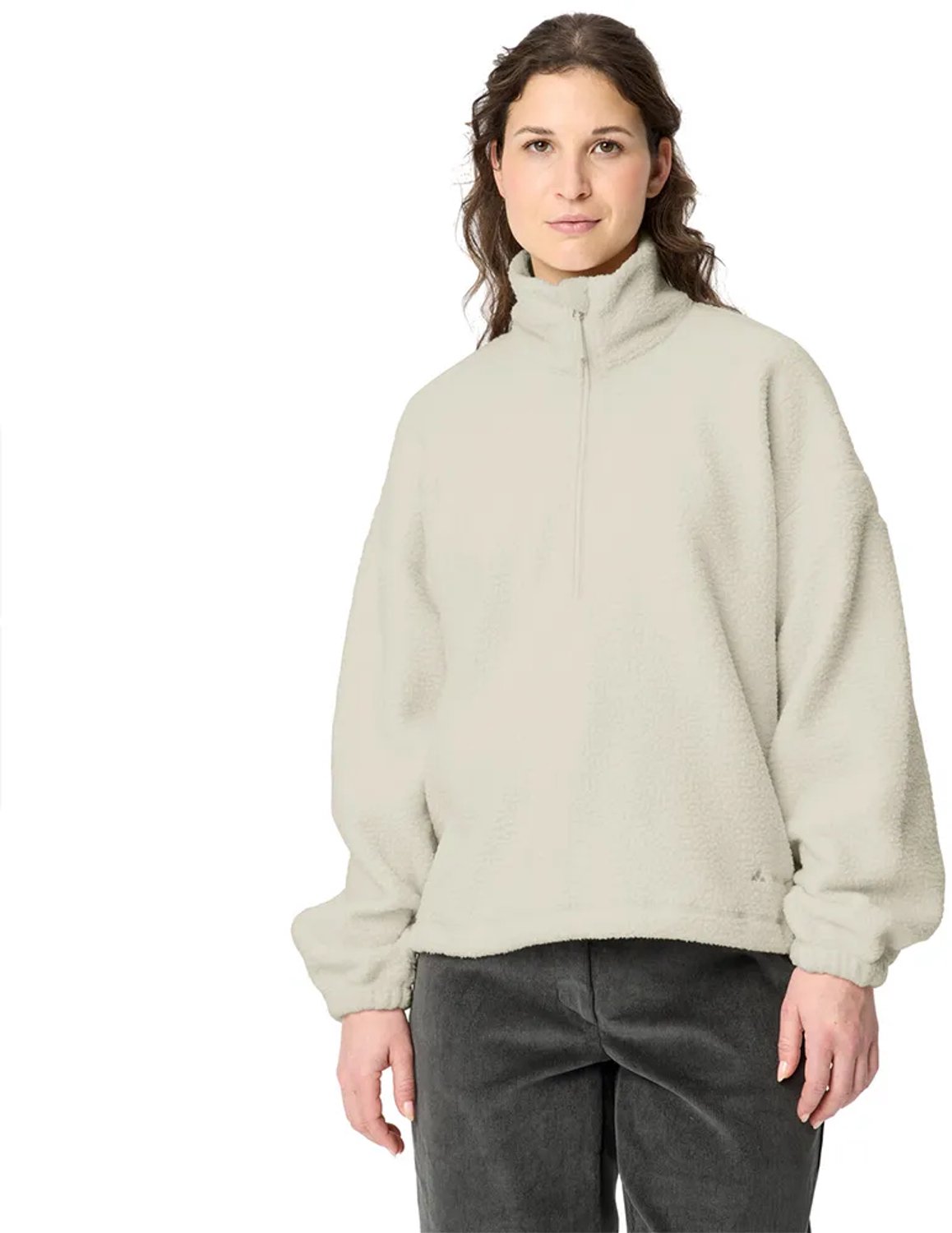 Vaude Najun Sweatshirt Met Halve Rits Vrouw Creme